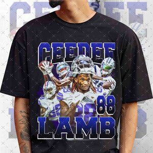 Vintage 90s CeeDee Lamb Bootleg Rap Tee, Retro CeeDee Lamb Football Shirt